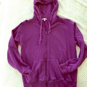Purple zip up hoodie
