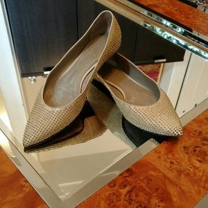 Nude studded flat Burberry