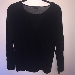 Club Monaco size small black long sleeve knit top