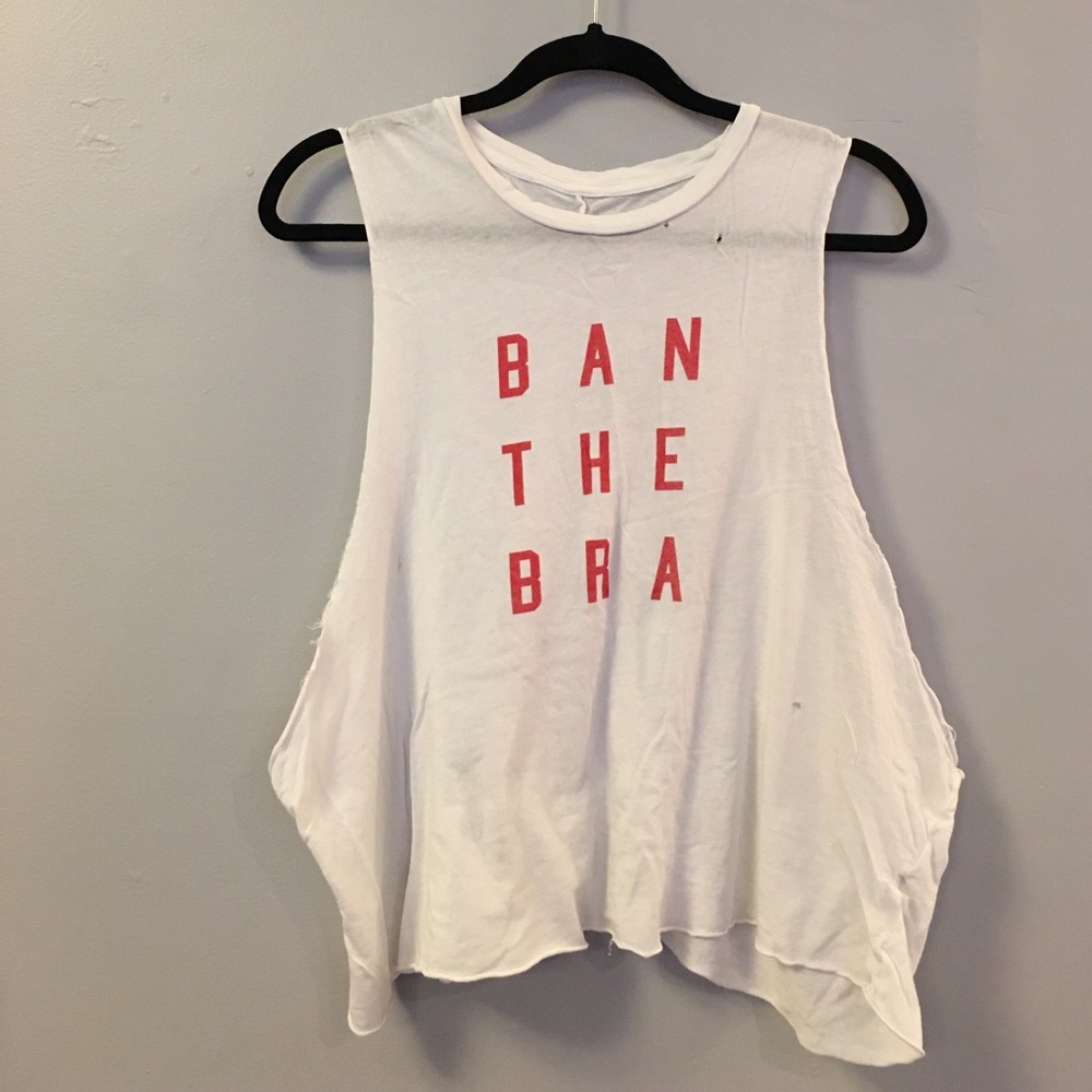💎 Brandy Melville "Ban the Bra" muscle tee