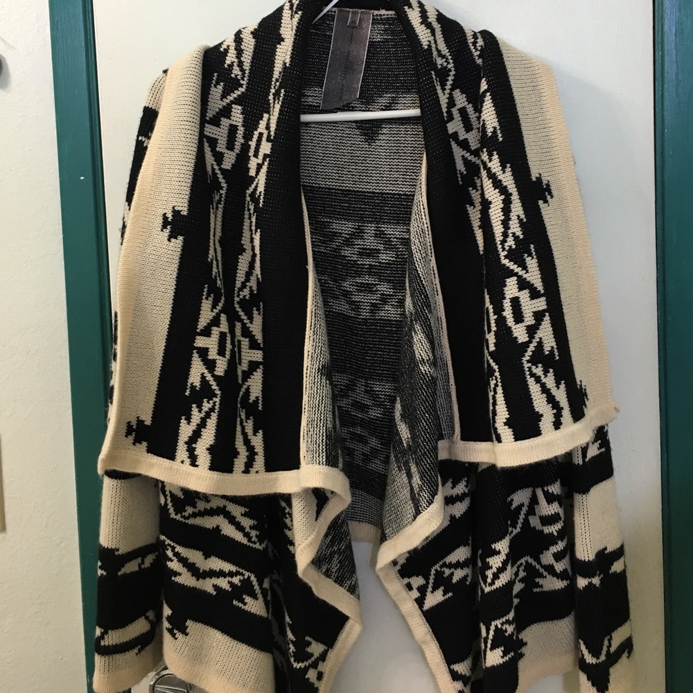 Black and White Cardigan