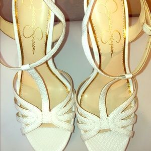 NEW!! Jessica Simpson White Wedges Size 7.5