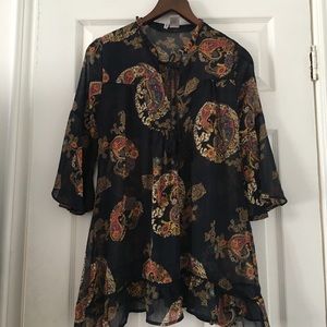 Bohemian print tunic "Coachella Style"