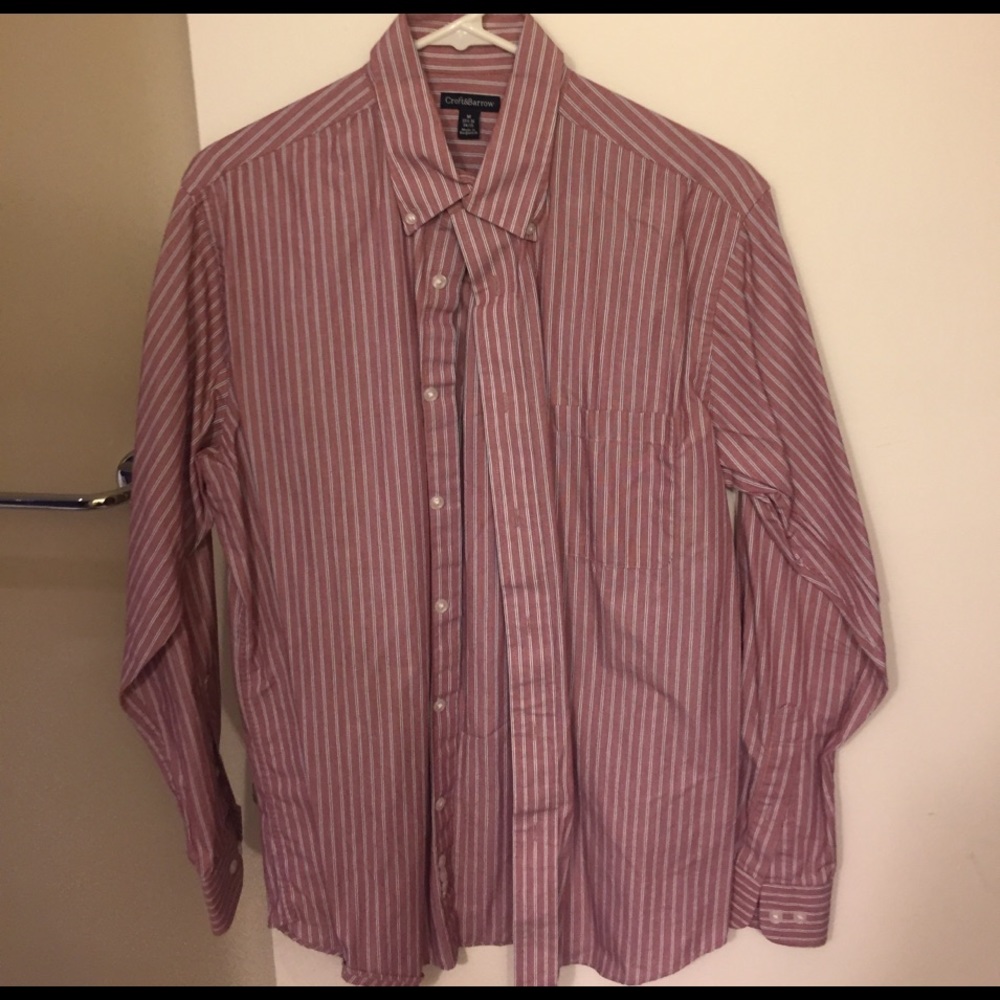 Croft and Barrow Men's Dress Shirt 15.5/34-35