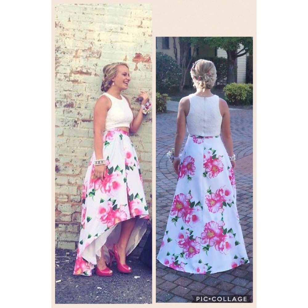 Two piece Sherri Hill prom dress