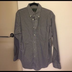 15.5/34-35 Ralph Lauren Collection Dark blue check