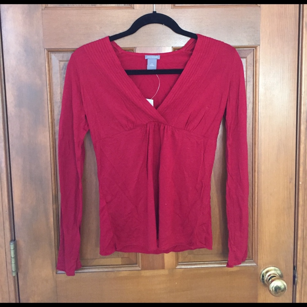 Ann Taylor Red Blouse