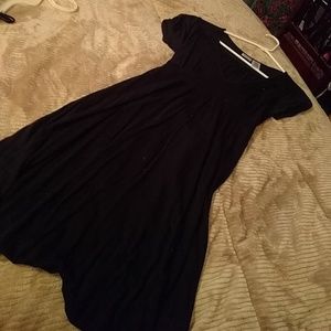 Black short maxi dress