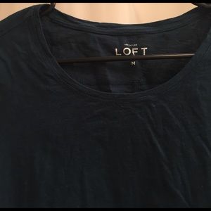 Dark green long sleeve t-shirt, Loft, Medium