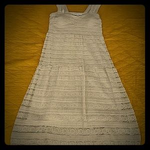 Lace cream dress