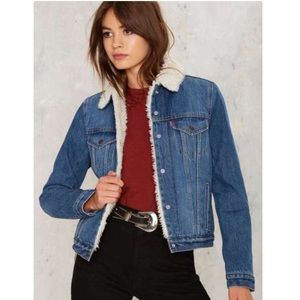 Levi's Authentic Sherpa Trucker Denim Jacket - XS