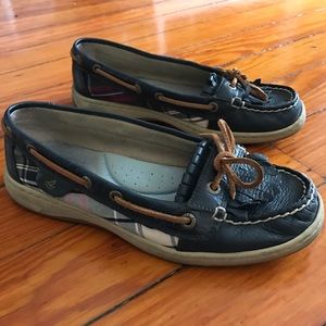 Sperry Top Sider Nautical Boat Shoes. Size 7M.