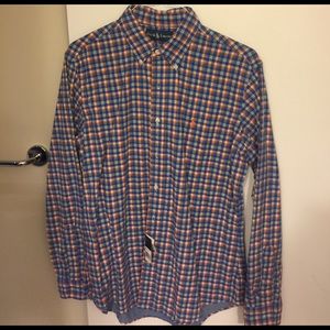 Polo Ralph Lauren New Men's button L Orange blue