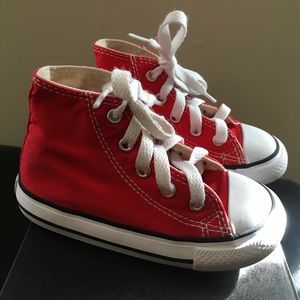 Red toddler converse.. used but great condition