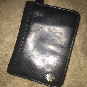 Fossil Black Wallet/Phone Case
