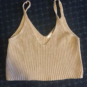 Knit crop top
