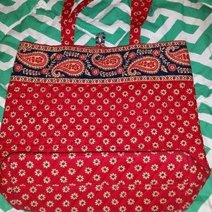 Vera Bradley red tote