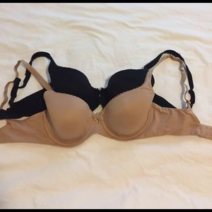 Victoria's Secret Black and Nude Bra Bundle