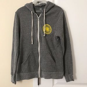 SoulCycle hooded zip up sweatshirt