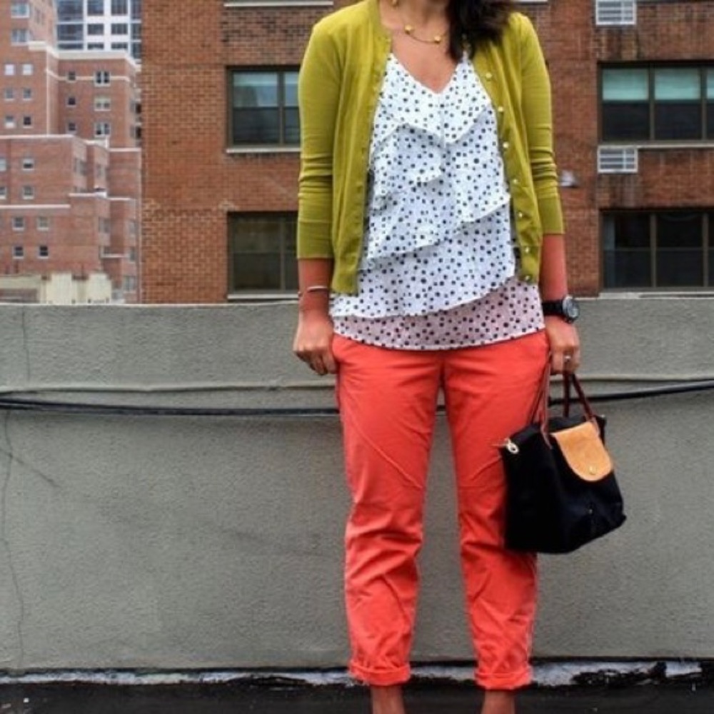 Mustard Cardigan from J. Crew