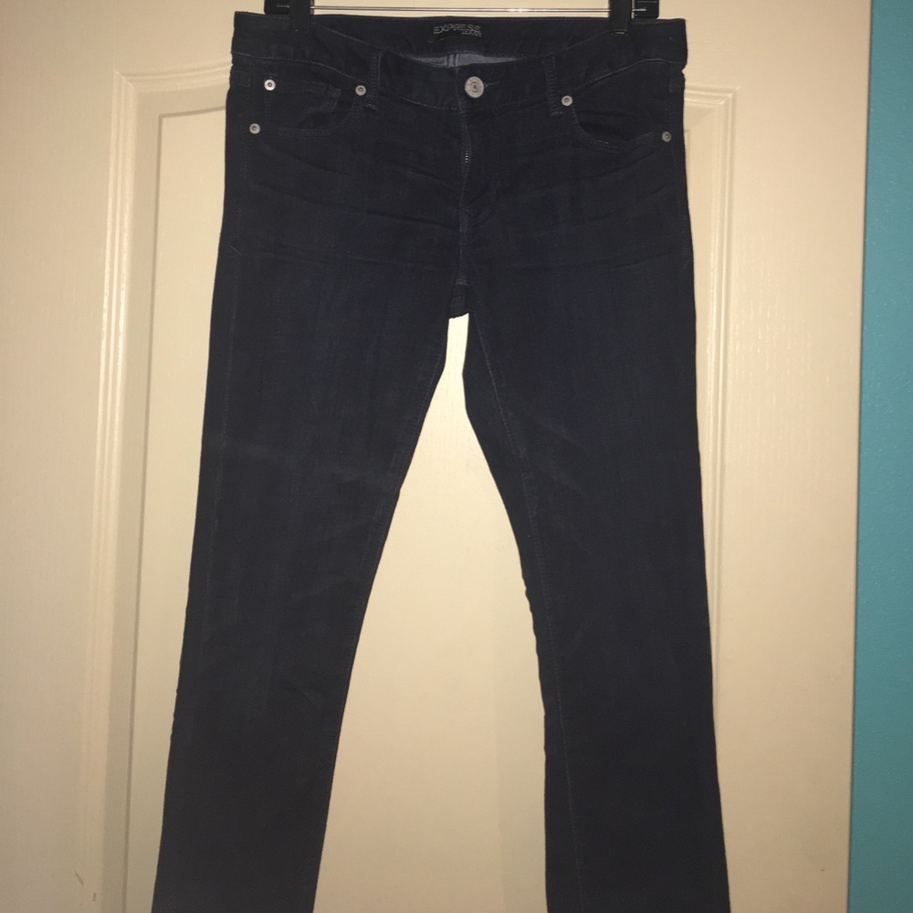 Express Dark Skinny Low Rise Jean
