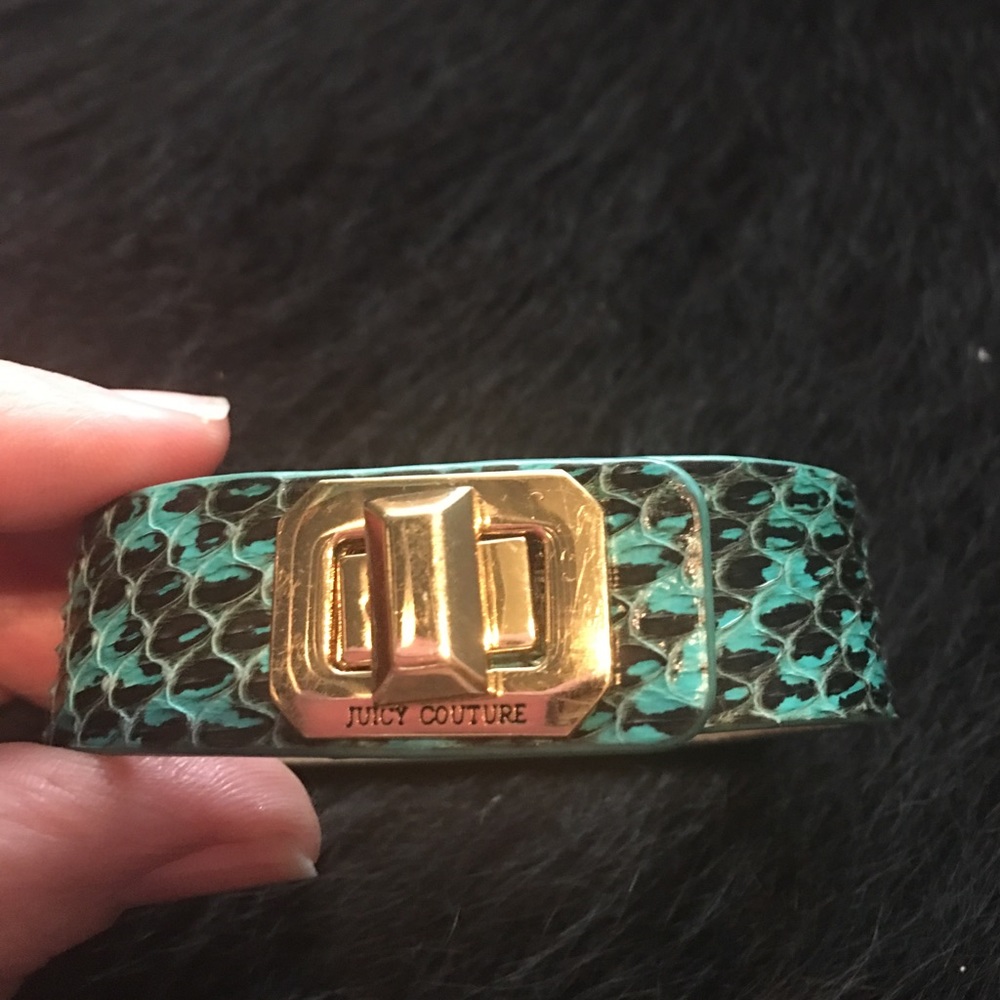 Juicy Couture Turquoise Python Leather Bracelet - image 2
