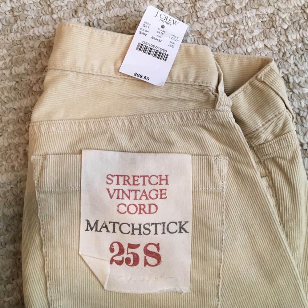 J.Crew tan cords