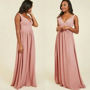 MODCLOTH Blush Maxi Dress Bridesmaid