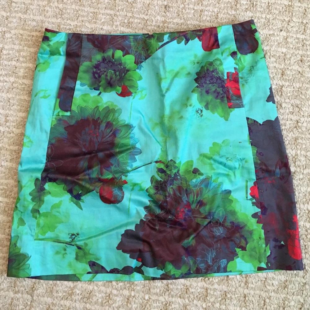 J. Crew floral print skirt