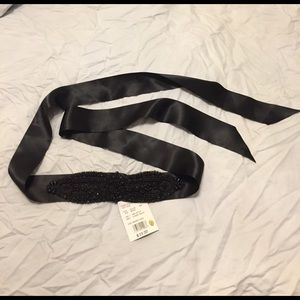 Stain sash/belt with beading