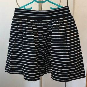 Black striped skirt- sz XS, forever 21, NWOT