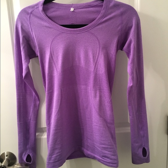 SOLD Lululemon Swiftly LS Purple sz 4 - Picture 3 of 8