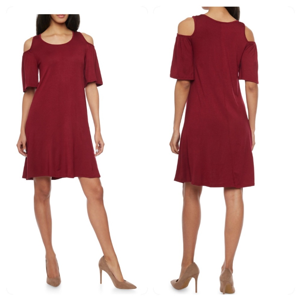 Cut shoulder Dress - Picture 2 of 4