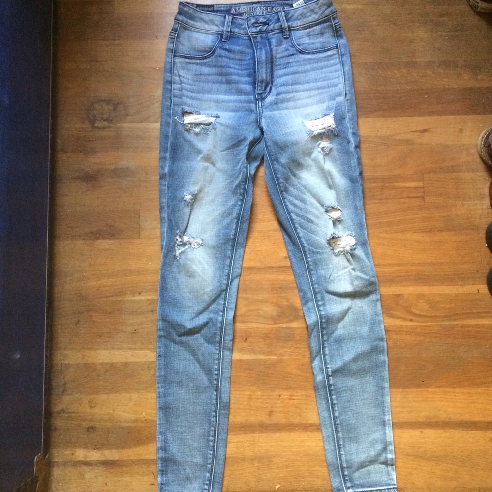 ripped skinny jeans/jeggings