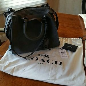 Coach suede rogue bag