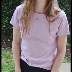 Adidas Lavendar Workout Top