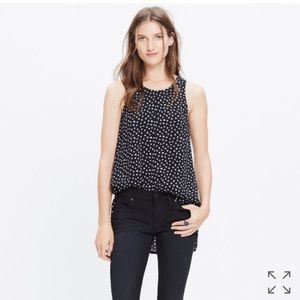 LAST CALL Black Patterned Madewell Tank