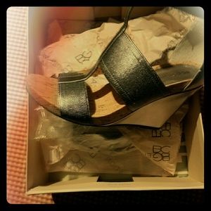 BCBG Barley Fabric Wedge Sandal