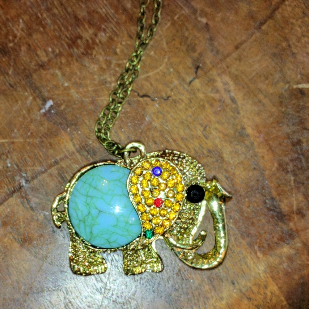Vintage Elephant Necklace