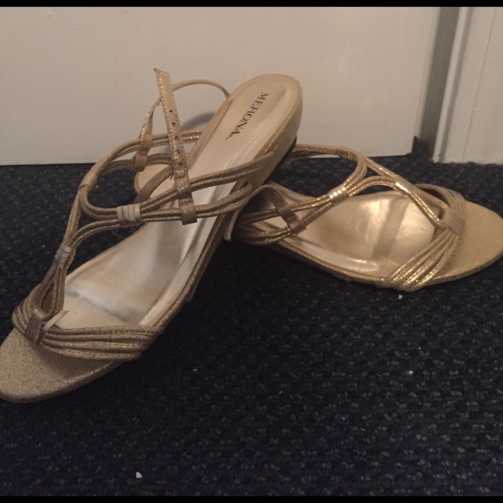 Merona gold sandals