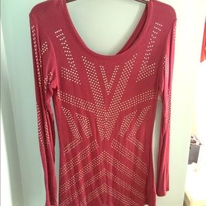 ⚡️SALE⚡️Maroon rock and republic tunic