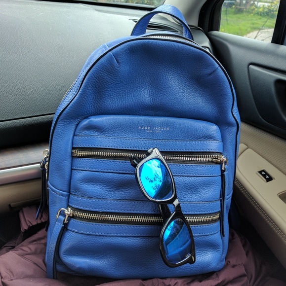 Marc Jacobs Blue Biker Backpack / Purse - Picture 1 of 1