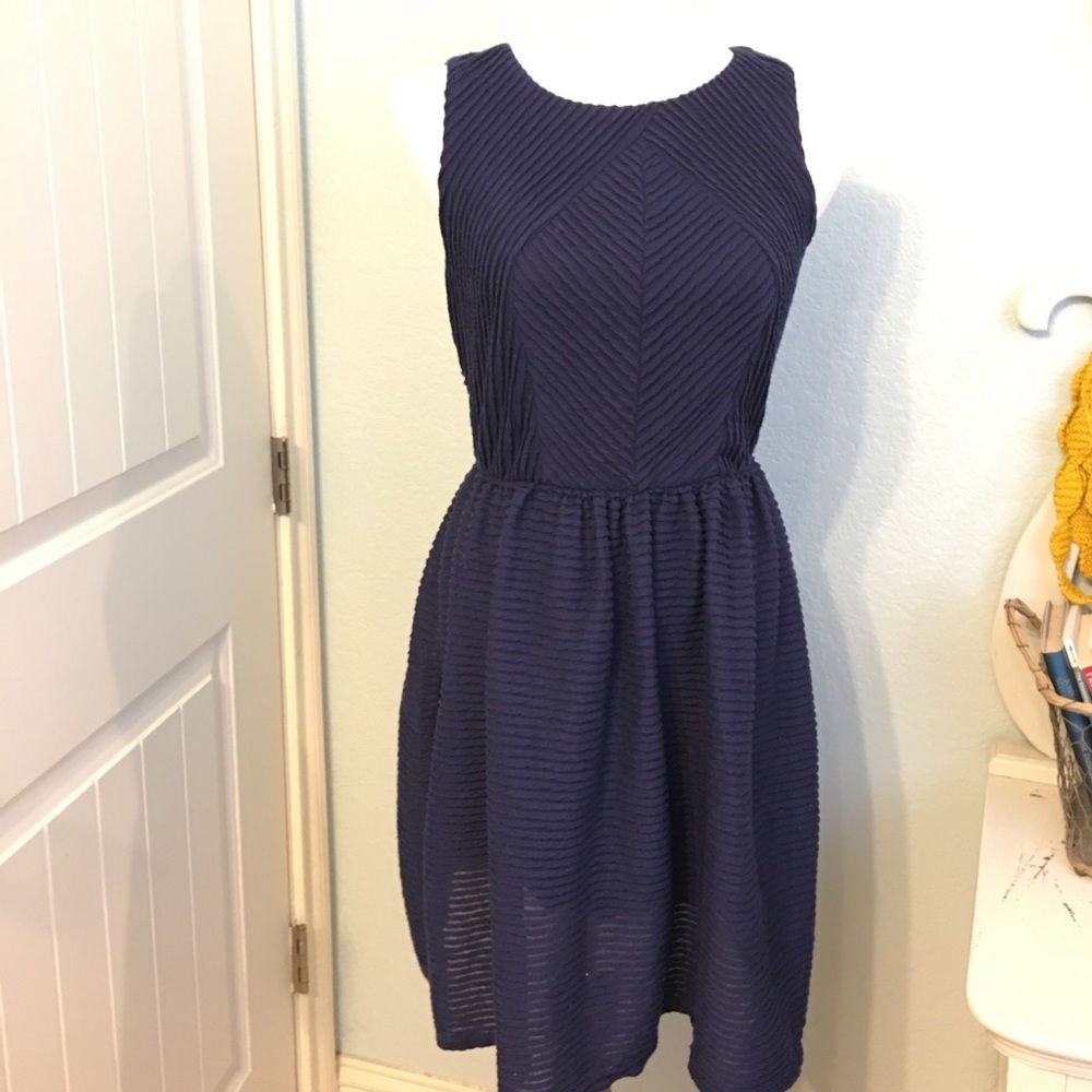 Anthropologie fit and flare dress