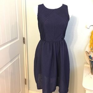 Anthropologie fit and flare dress