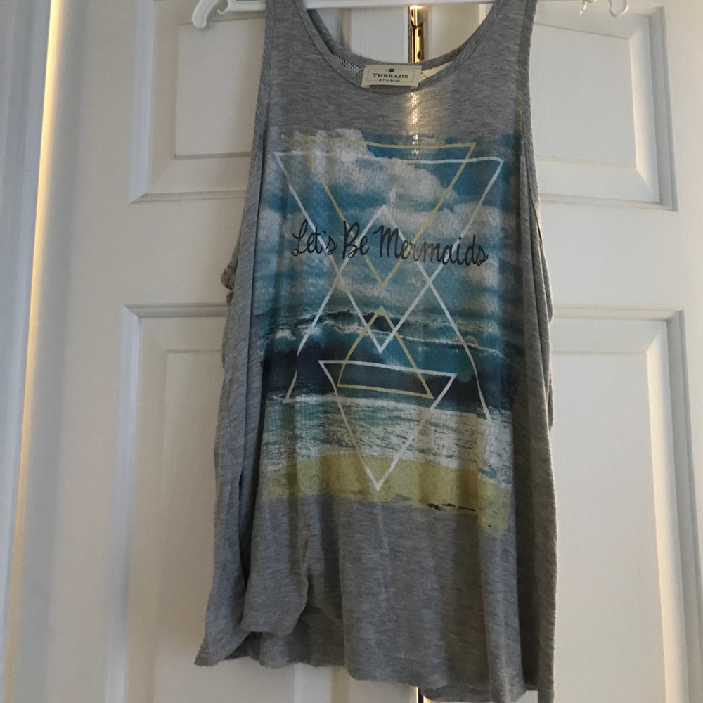 Let's be mermaids tank top