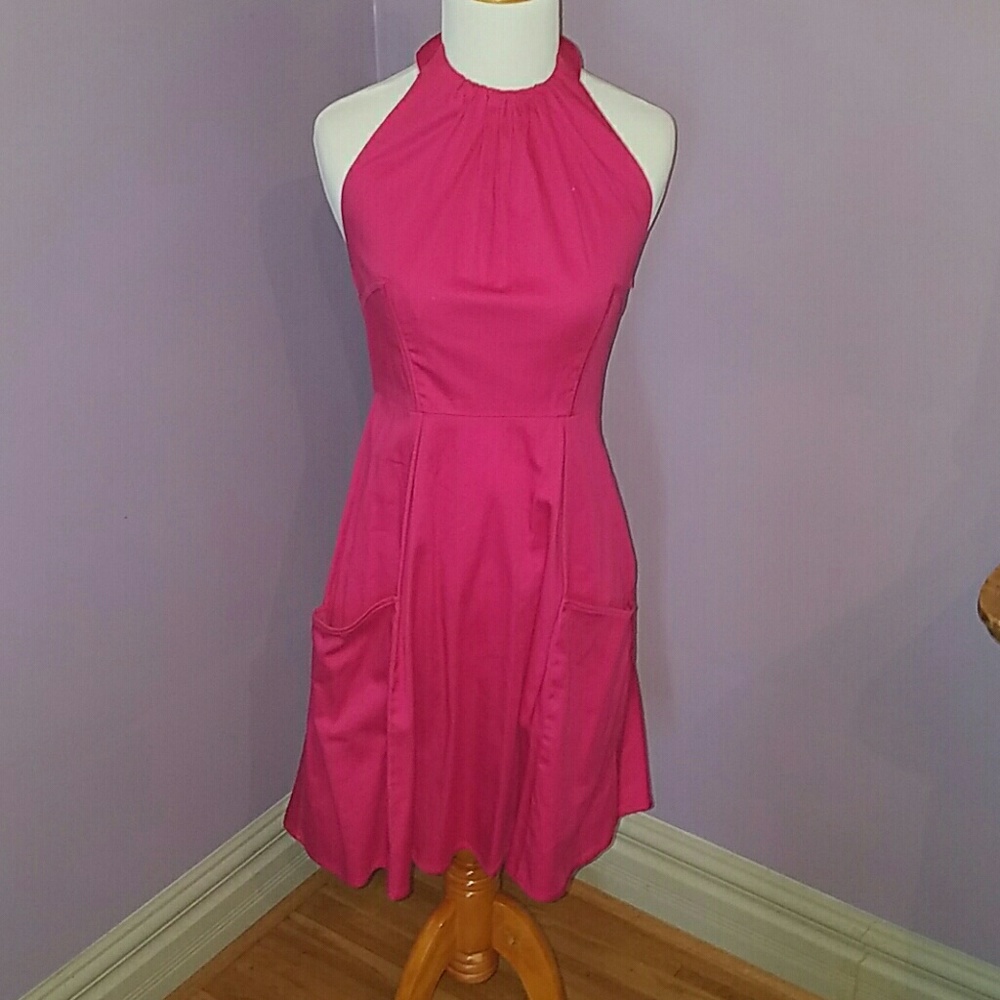 Jessica Simpson Pink Halter Dress