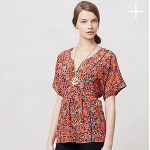 Anthropologie Maeve Maes Silk Kimono