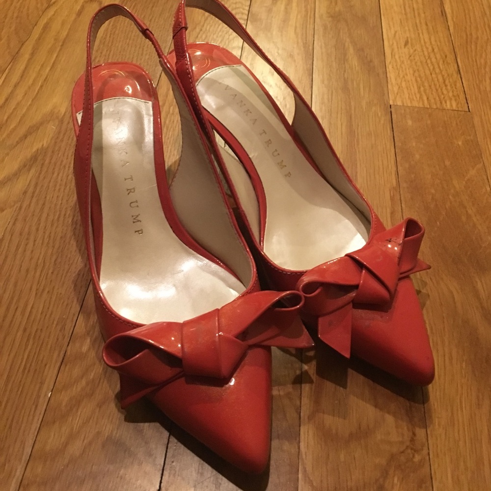 Coral Ivanka Trump Slingbacks