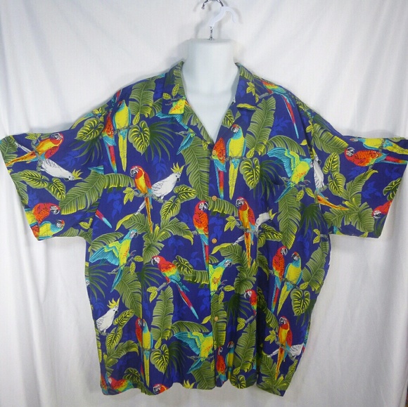 Paradise Found 4X Magnum PI Style Hawaiian Shirt - Picture 2 of 3