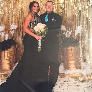 Worn once, no trimmings done to dress